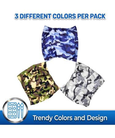 Buy CAMO Large Male Dog Diapers - 3 Pack | Premium Absorbency & Comfort | International Shipping - Buy Online on GoSupps.com
