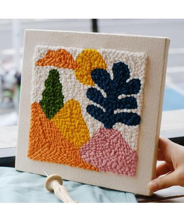 HAND U JOURNEY Landscape Punch Needle Kit/Rug Yarn Hooking Beginner Kit 9.4''x9.4'' - Adjustable Punch Pen for Kids & Adults - Craft Gift - Buy Online on GoSupps.com