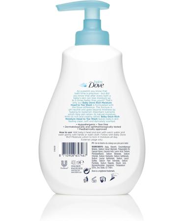 Baby Dove Rich Moisture Head to Toe Wash 400ml - Gentle Baby Bath Product - Buy Online on GoSupps.com