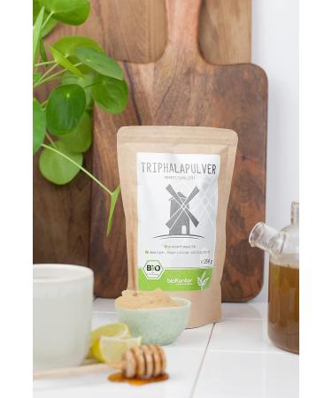 Buy Organic Triphala Powder 250g - Amla Haritaki Bibhitaki | 100% Pure Ayurveda | Biokontor - Buy Online on GoSupps.com