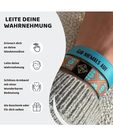Faith Band Motivation Bracelets - Lucky Charm Friendship & Energy Bracelet for All | Size L (19cm) - Perfect Souvenir Gift - Buy Online on GoSupps.com