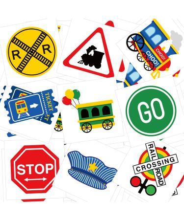 144 Pieces Train Temporary Tattoo Train Party Toddler Tattoos Train Theme Boys Tattoos Railway Tattoo Decoration Kid Tattoos for Boys Fake Tattoo Sticker Birthday Party Supplies for kids - Buy Online on GoSupps.com