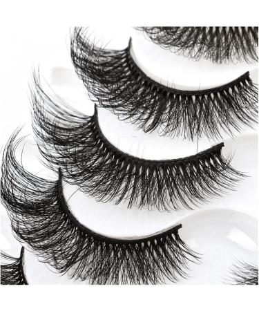 UAMOU 5/50 Boxes Russian Strip Lashes DD Curl Lashes 8 pairs 3D Mink Eyelashes Natural Fluffy False Eyelashes Extension Cheerfully (Color : 8Pairs G889 Size : 30 Boxes) - Buy Online on GoSupps.com
