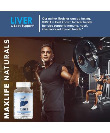 Tudca Liver Support Supplement - 500mg, 60 Servings - Aid Liver Detox Cleanse & Rescue - Bile Salt for Liver Cleanse - Tauroursodeoxycholic Acid - Buy Online on GoSupps.com