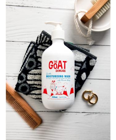 Goat Skincare Moisturizing Wash with Manuka Honey - 16.91 oz | Hydrating Body Cleanser for All Skin Types | International Shipping Available - Buy Online on GoSupps.com