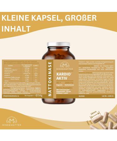 High-Dose Nattokinase Capsules | Cardio Active Formula with Q10 Chrome Pepper Vit C & E - 90 Lab-Tested Capsules - No Additives Made in DE - Buy Online on GoSupps.com