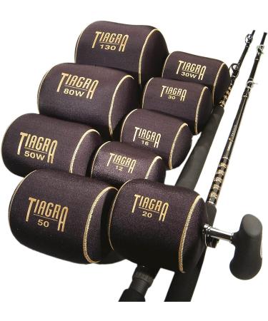 TIAGRA Reel Cover - Black/Gold TI20 | Protect Your Fishing Reel in Style - Buy Online on GoSupps.com