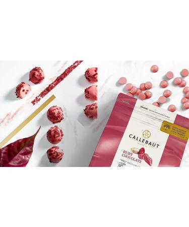 Ruby Chocolate Callets 5.5 lb | Callebaut RB1 Recipe | Natural Ruby Cocoa Bean | No Colorants or Fruit Flavorings - Buy Online on GoSupps.com