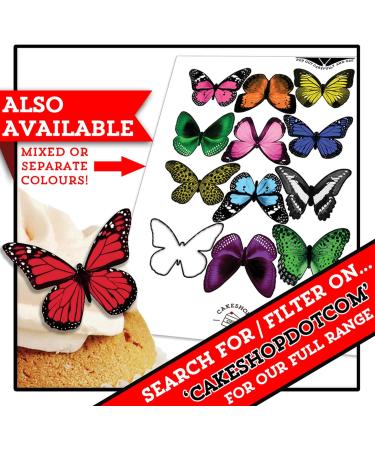 Cakeshop 12 x Pre-Cut Edible Butterfly Decorations Light Pink - Buy Online on GoSupps.com