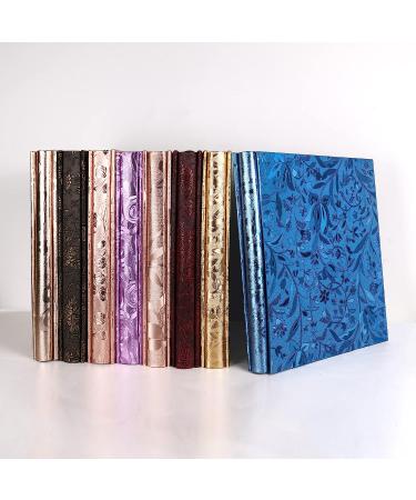 RECUTMS Photo Album 4x6 600 Photos PU Leather Cover Large Wedding Photo Books Black Pages Horizontal and Vertical Family Album Gift Memory Book (Blue S-Leaf) 600 pockets Blue S-leaf - Buy Online on GoSupps.com