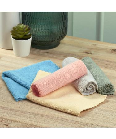Spontex Microfibre Cloths - 60 Pack - 100% Recycled Fibers from 22 PET Bottles - Ideal for Damp & Dry Cleaning - Buy Online on GoSupps.com