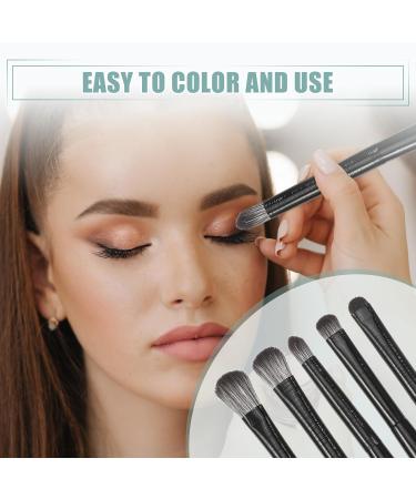 VOCOSTE 5pcs Makeup Brush Set - Face Concealer Eyeshadow Smudger & Highlighter Brushes with Wooden Handles | International Shipping Available - Buy Online on GoSupps.com