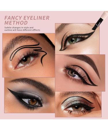 Waterproof Smudge Proof Eyeliner No Smudge Liquid Eyeliner Natural Eyeliner Cream with Angled Blade Brush Head for Drawing Smooth Lines Aviere 02# - Buy Online on GoSupps.com