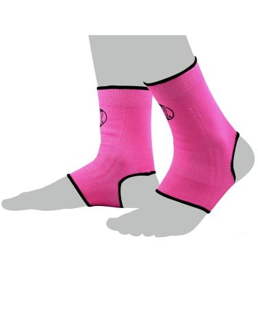 BAY 2X elastic foot bandages ankle bandages 1 pair pink/rose ankle bandages size XXS-XS-SML-XL bandages foot