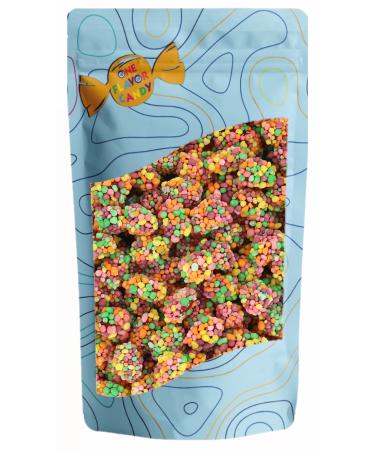 Nerds Gummy Cluster Rainbow Gummies Candy Candies Bulk in Resealable Bag (Rainbow, 1lb) Rainbow 1 Pound (Pack of 1)
