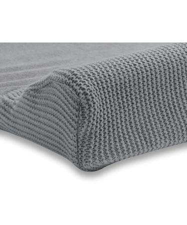Jollein Changing Mat Cover 50x70 cm - Basic Knit Stone Grey | Soft & Stylish Baby Accessories | International Shipping - Buy Online on GoSupps.com