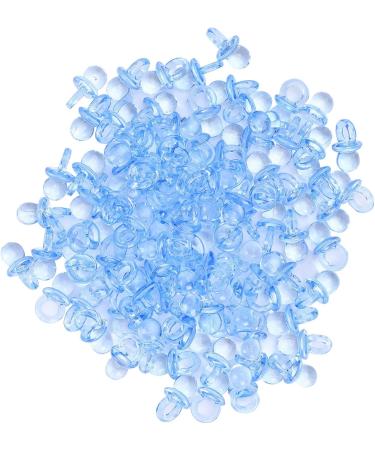 YUUGAA Mini Pacifiers - 200 Acrylic Baby Nipples for Baptism & Birthday Gifts - Decorative Blue Accessories - Buy Online on GoSupps.com