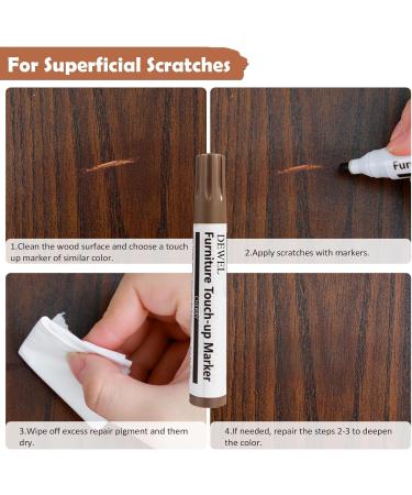 DEWEL Wood Furniture Repair Kit - Wood Fillers Touch Up Markers & Wax Sticks for Cracks Scratches & Holes - Perfect for Tables Floors & Doors - International Shipping Available - Buy Online on GoSupps.com