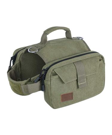 OneTigris Hoppy Camper 2.0 Dog Backpack Camping Hiking Tearproof Dog Backpack for M/L Size Dogs (L Ranger Green) L Ranger Green - Buy Online on GoSupps.com