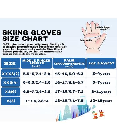 MCTi Kids Waterproof Winter Ski Mittens - Black X-Small (8-11 years) - Buy Online on GoSupps.com