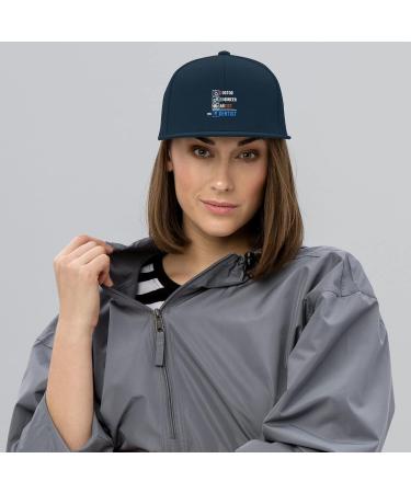 Humorous Orthodontics Snapback Hat | Novelty Dental Expert Cap in Black/Neon Pink Perfect Gift for Endodontists - Buy Online on GoSupps.com