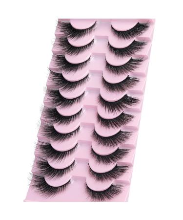 Zenotti L Curl Natural Look False Eyelashes - Wispy Cat Eye Strip Lashes for Fluffy Volume - Faux Mink Extensions for Fox Eye Look - Buy Online on GoSupps.com
