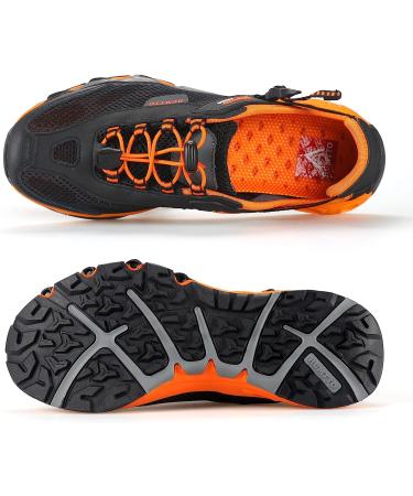 HUMTTO Amphibious Water Shoes - Quick Drying Non-Slip Sandals, Black, Size 10 Women/9 Men - Buy Online on GoSupps.com