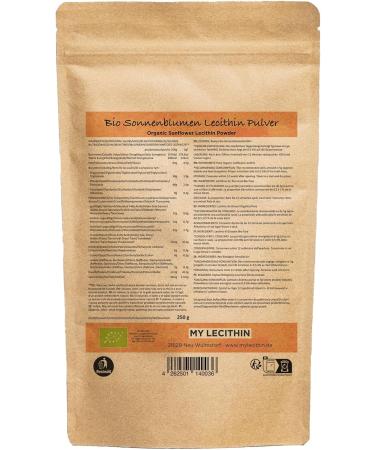My Lecithin Organic sunflower lecithin powder 250 gr 250gr - Buy Online on GoSupps.com