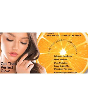 Vitamin C Cleanser for Face with Hyaluronic Acid Cleansing Facial Wash Cleanser Powerful Antioxidant Reduce Dark Spots & Skin Brightening Fine Lines & Wrinkles Face Cleanser for Acne Prone Skin - Buy Online on GoSupps.com