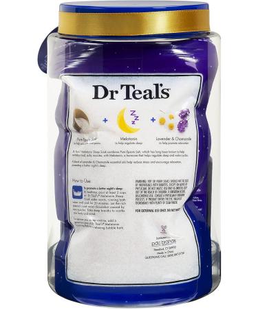 Dr Teal's Pure Epsom Sleep Bath Gift Set | 6-Piece Relaxation Kit with Melatonin & Essential Oils - Perfect for International Shipping - Buy Online on GoSupps.com