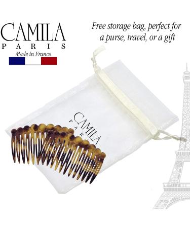 Camila Paris French Twist Side Comb CP2871/2 - Small Rounded Tokio Hair Clip, Strong Hold for Women's Up-Dos - Made in France - Buy Online on GoSupps.com