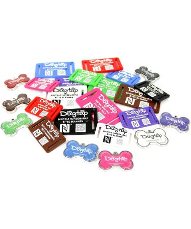 DogTap Solid Digital Dog Tag - NFC & QR Code Waterproof PVC & Metal 41.6 x 28.5 mm - International Shipping - Buy Online on GoSupps.com
