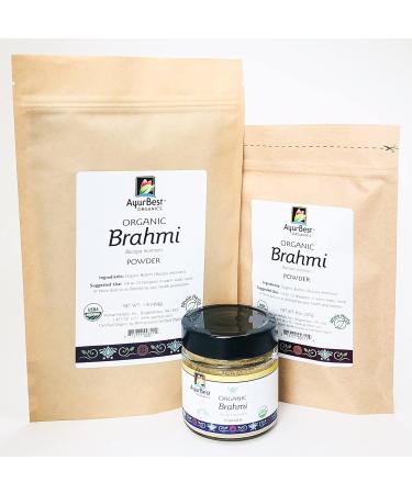 Brahmi powder Organic USDA certified Kosher - Bacopa monnieri (1 lb) 1 Count (Pack of 1) - Buy Online on GoSupps.com