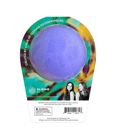 DA BOMB Tie Dye Purple Bath Bomb 7oz - Vibrant Multi-Colored Bath Fizzy - Buy Online on GoSupps.com