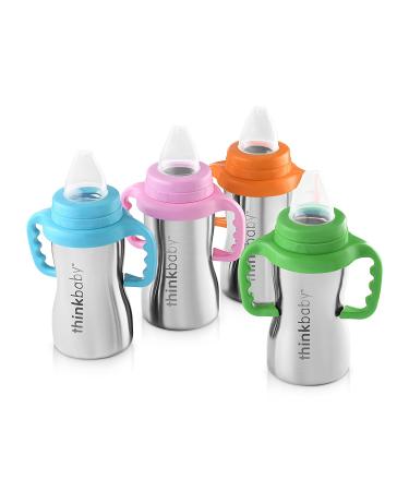 Thinkbaby 9oz Stainless Steel Sippy Cup - Orange | Durable & BPA-Free - Buy Online on GoSupps.com