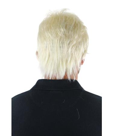 Shop Wig Me Up GFW1169-613 Platinum Blonde Men's Short Wig - Youthful Fashionable & Casual Toupet for a Wild Look - Buy Online on GoSupps.com