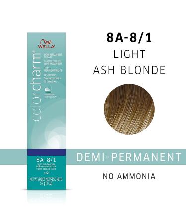 Wella ColorCharm Permanent Gel Haircolor 8A Light Ash Blonde - Gray Coverage, Long Lasting Gelfuse Technology - Buy Online on GoSupps.com