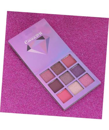 Mipcase Makeup Plattete 9 Glitter Eye Shadow Shimmer Eyeshadow Makeup Palette Eyeshadow Palette Bright Light Sequins Micowave 1 count (Pack of 1) Purple - Buy Online on GoSupps.com