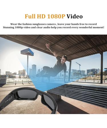 Hereta Bluetooth Camera Sunglasses - Full HD 1080p Video & UV Protection - SM-21B for Outdoor Adventures - Buy Online on GoSupps.com