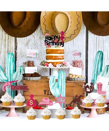 25 Pieces Cowgirl Cake Toppers Include Hat Purse Horse Cupcake Toppers Horse Party Decorations for Baby Shower Birthday Party Western Cowgirl Theme Party Decorations - Buy Online on GoSupps.com