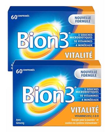 Bion 3 - VITALITE Continuous Energy 60 Tablets - Pack of 2 Boxes of 60 Tablets (2V)