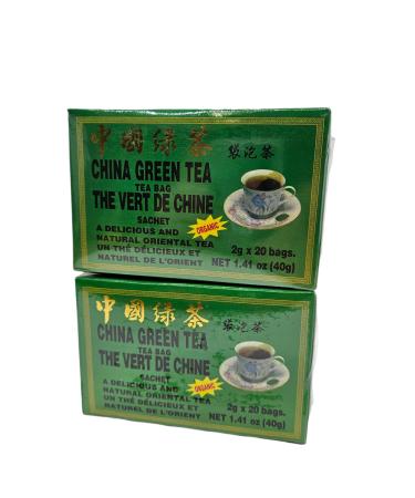 China Green Tea Organic 20bags x 2 - No Caffeine