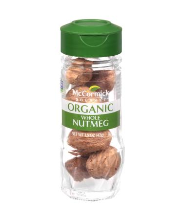McCormick Gourmet Organic Whole Nutmeg, 1.5 oz