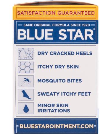 Blue Star Ointment 2 oz - Pack of 3 | Fast Acting Relief for Itching and Skin Irritation - Buy Online on GoSupps.com