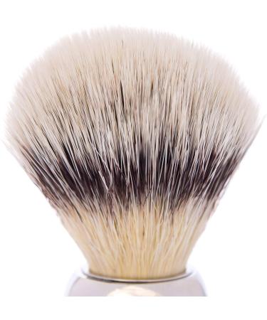 Plisson Shaving Brush - Antique Style with Nickel-Plated Handle & White Fibre | Premium Quality for a Luxurious Shave | International Shipping Available - Buy Online on GoSupps.com