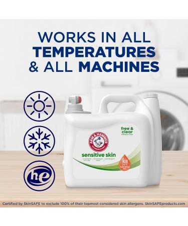 Arm & Hammer Sensitive Skin Free & Clear Laundry Detergent - 140 Loads Liquid 140 Fl Oz - Ideal for Sensitive Skin | International Shipping Available - Buy Online on GoSupps.com