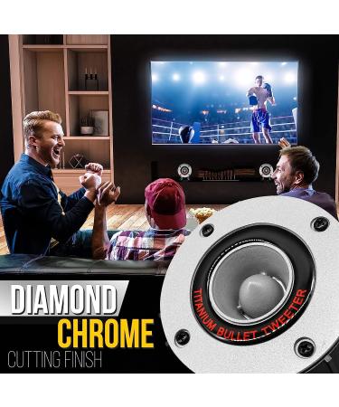 Pyramid 300 Watt Marine Tweeter Speaker Pair - Aluminum Bullet Horn, Titanium Dome Tweeter, 2k-25kHz Frequency, 4 Ohm, Heavy Duty Magnet Structure - TW28 - Buy Online on GoSupps.com