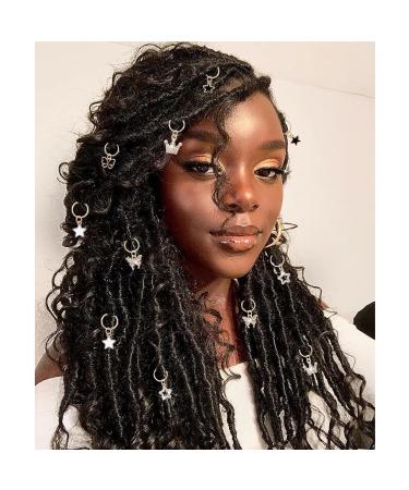 NAISKA 12PCS Gold Butterfly Braid Hair Accessories | Star Clips, Rhinestone Rings & Charms for Women & Girls - Buy Online on GoSupps.com