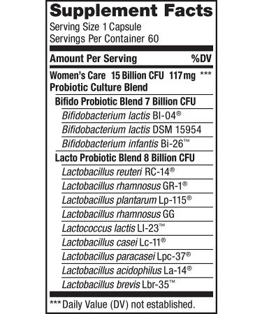 Renew Life Women's Care Probiotic - Ultimate Flora 15 Billion CFU - 60 Veg Capsules - Buy Online on GoSupps.com