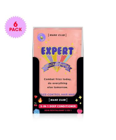 MANE CLUB Expert Procrastinator Deep Conditioner - Cruelty Free Vegan Sulfate & Paraben Free - Pack of 6 (5.4 Fl Oz) - International Shipping Available - Buy Online on GoSupps.com